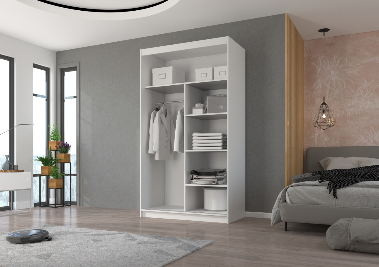 Akciós Esti 120 cm gardróbszekrény +ingyenes kiszállítás
