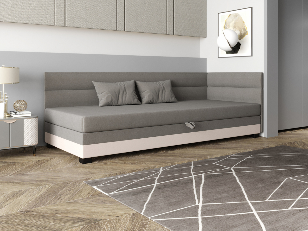 Akciós Marco Plus saroktámlás heverő +ingyenes kiszállítás RR