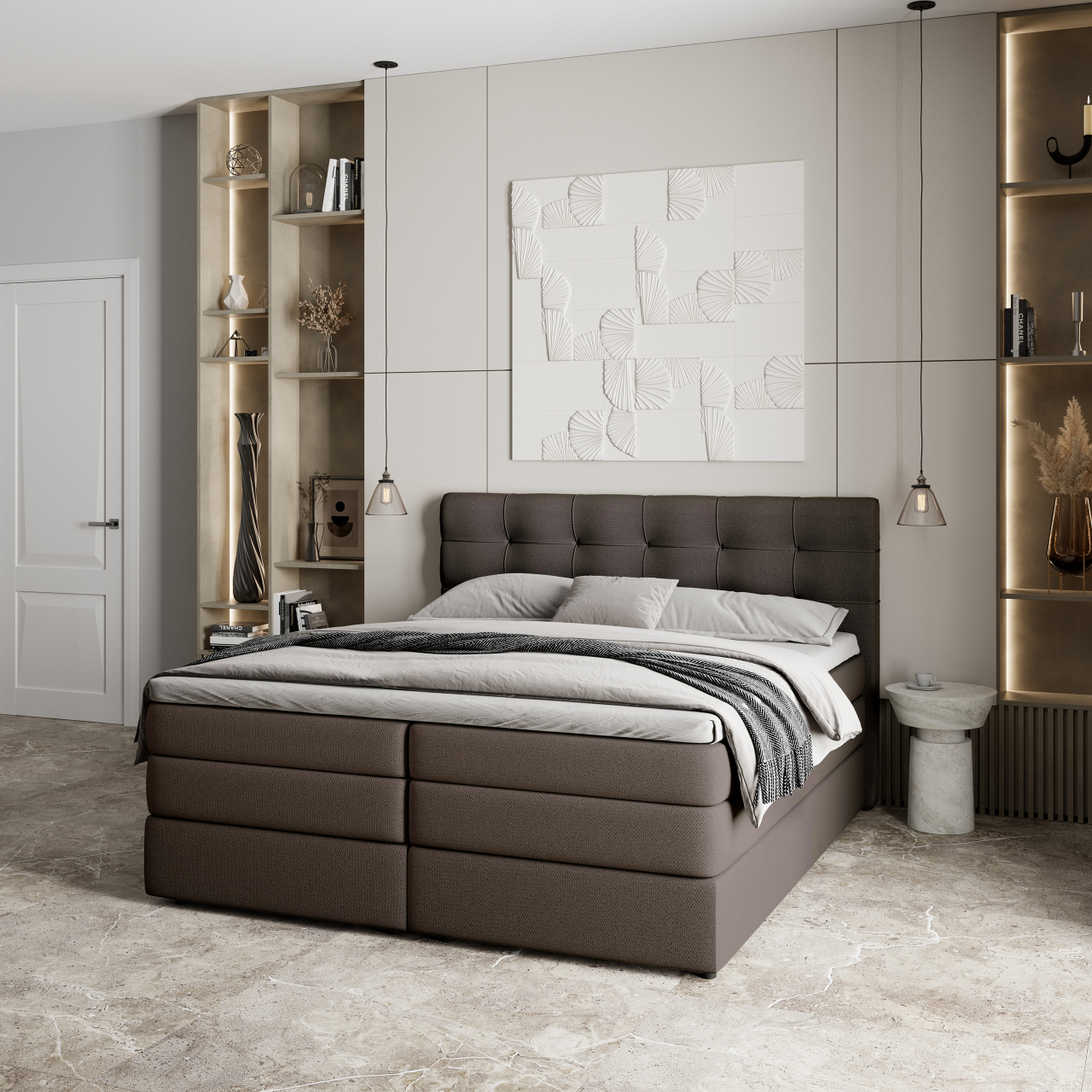 Akciós Arezi boxspring ágy +ajándék fedőmatrac +ingyenes kiszállítás