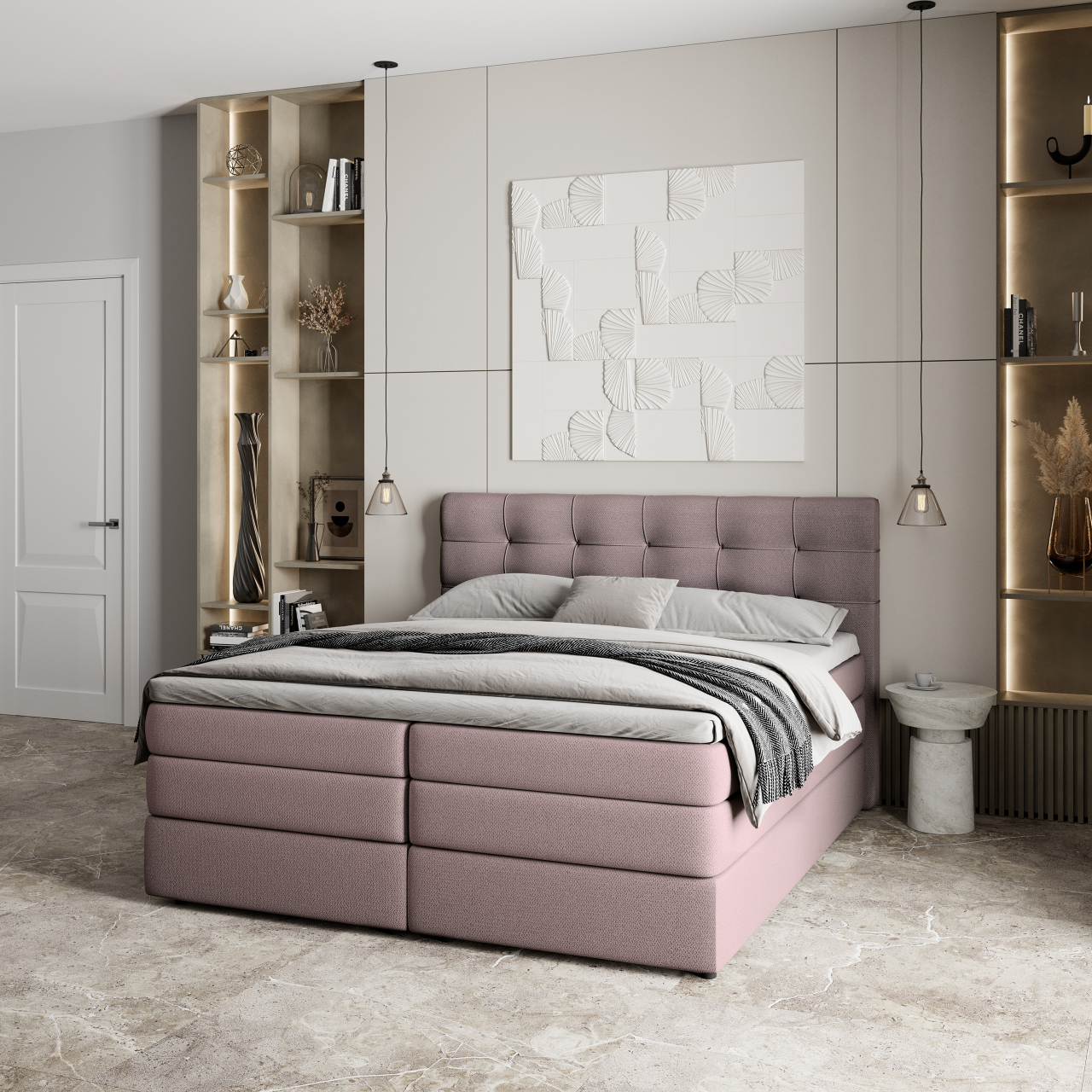 Akciós Arezi boxspring ágy +ajándék fedőmatrac +ingyenes kiszállítás
