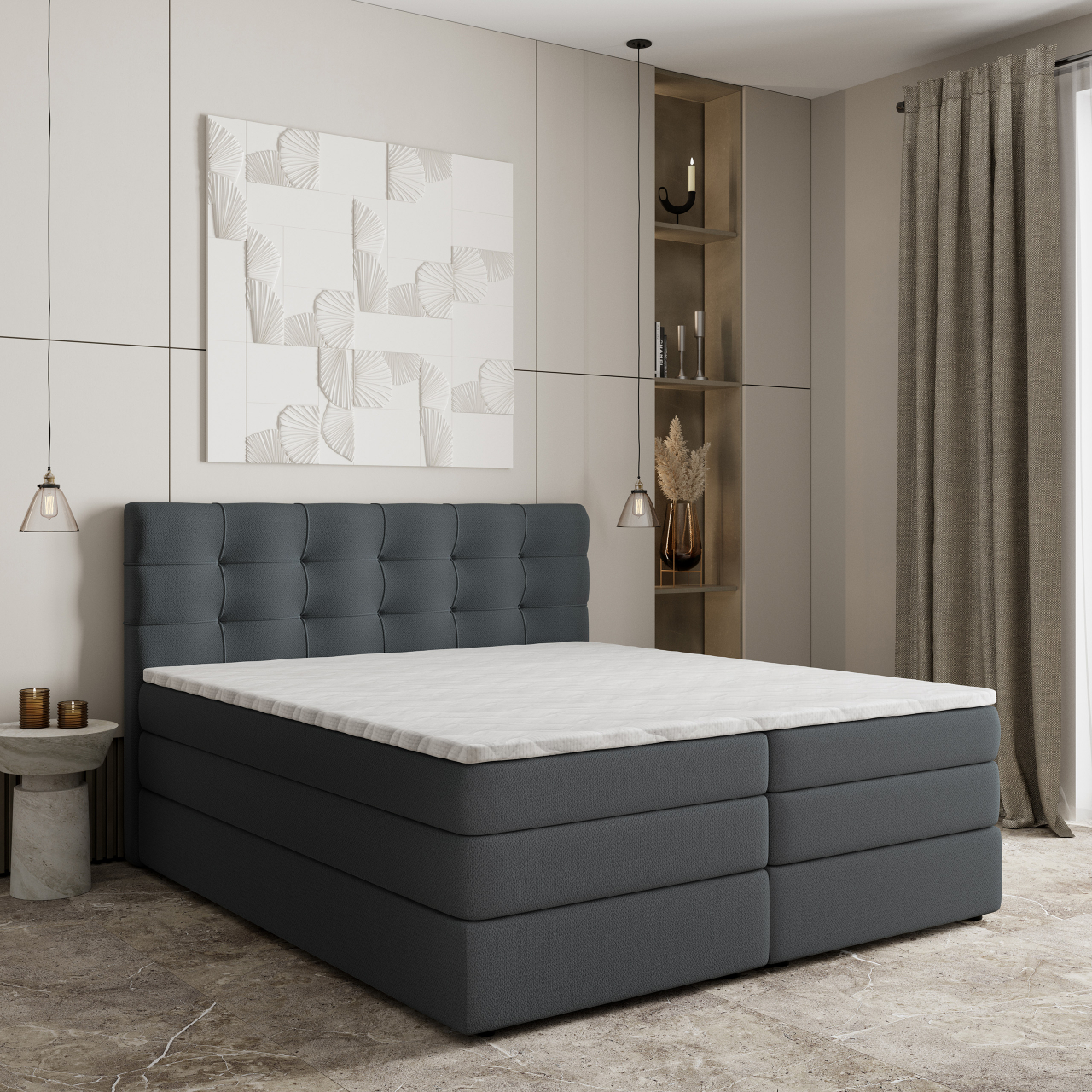 Akciós Arezi boxspring ágy +ajándék fedőmatrac +ingyenes kiszállítás