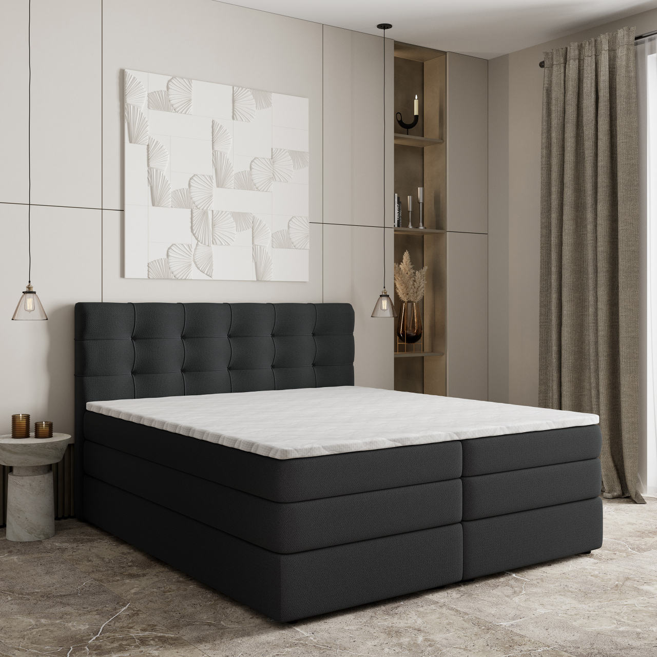 Akciós Arezi boxspring ágy +ajándék fedőmatrac +ingyenes kiszállítás