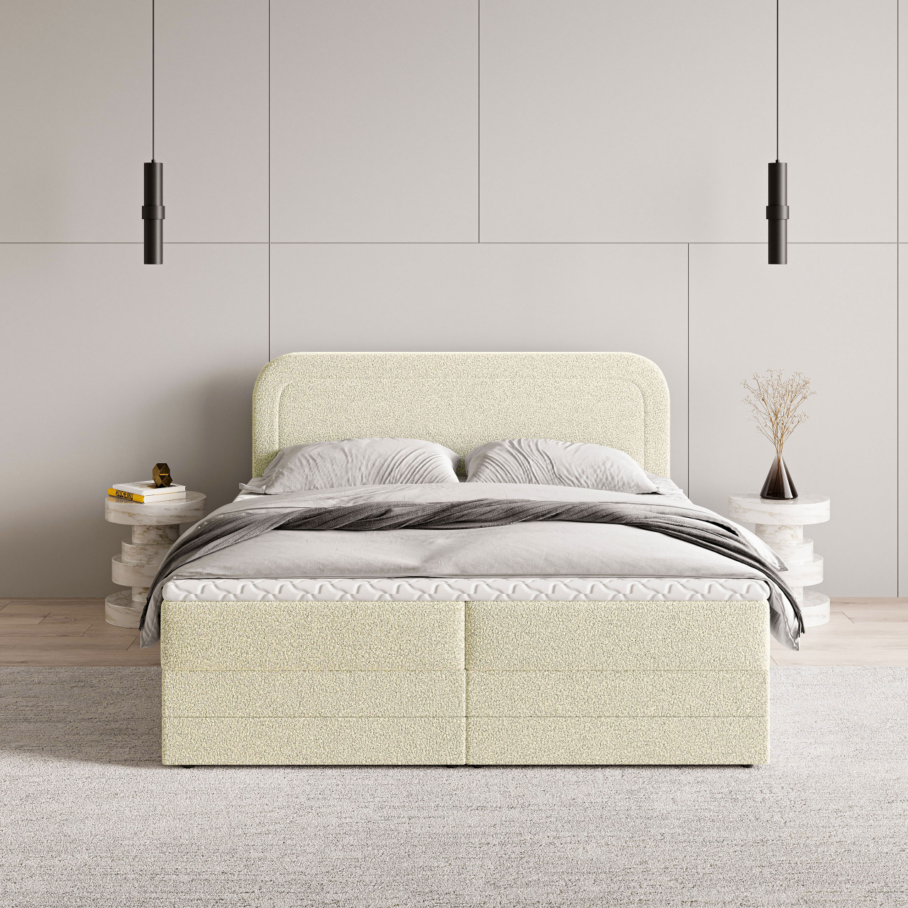 Akciós Armel NON boxspring ágy +ajándék fedőmatrac +ingyenes kiszállítás
