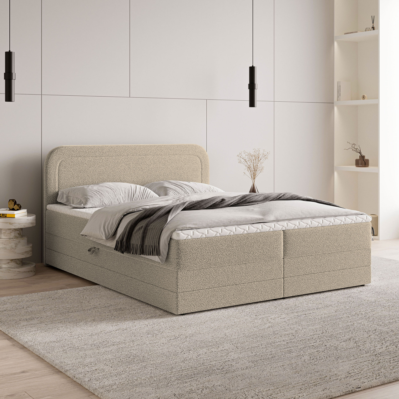 Akciós Armel NON boxspring ágy +ajándék fedőmatrac +ingyenes kiszállítás