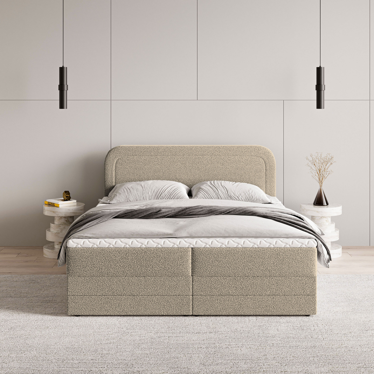 Akciós Armel NON boxspring ágy +ajándék fedőmatrac +ingyenes kiszállítás