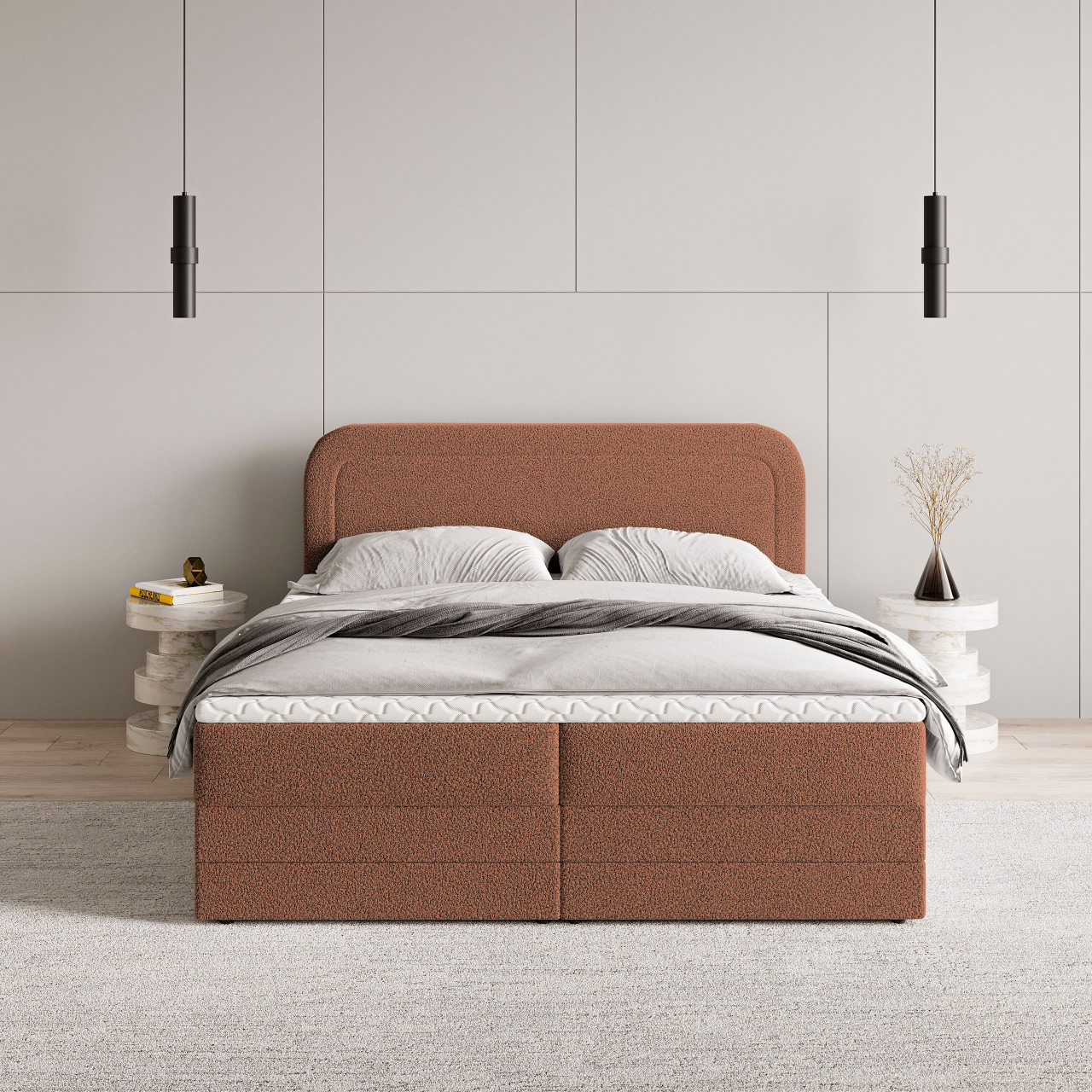 Akciós Armel NON boxspring ágy +ajándék fedőmatrac +ingyenes kiszállítás