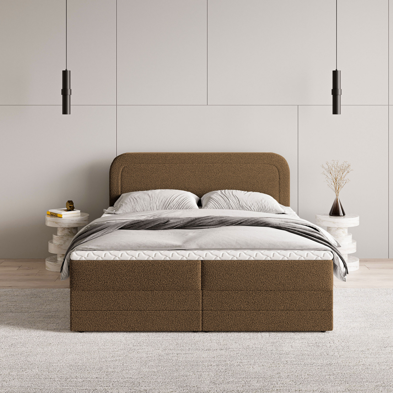 Akciós Armel NON boxspring ágy +ajándék fedőmatrac +ingyenes kiszállítás