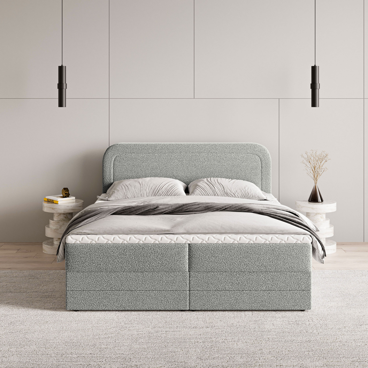 Akciós Armel NON boxspring ágy +ajándék fedőmatrac +ingyenes kiszállítás