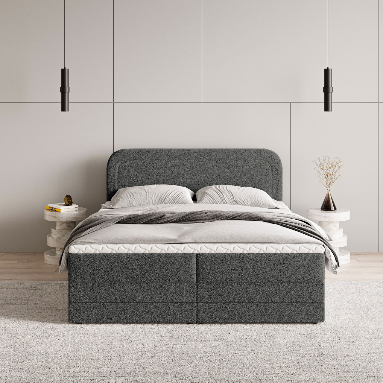 Akciós Armel NON boxspring ágy +ajándék fedőmatrac +ingyenes kiszállítás