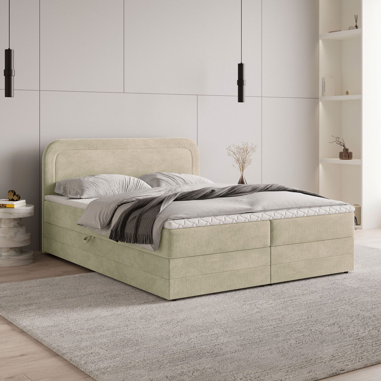 Akciós Armel boxspring ágy +ajándék fedőmatrac +ingyenes kiszállítás