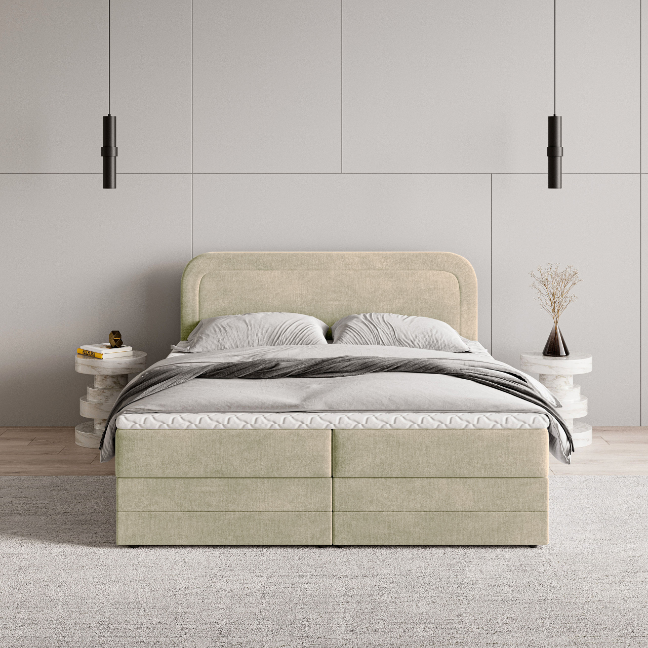 Akciós Armel boxspring ágy +ajándék fedőmatrac +ingyenes kiszállítás