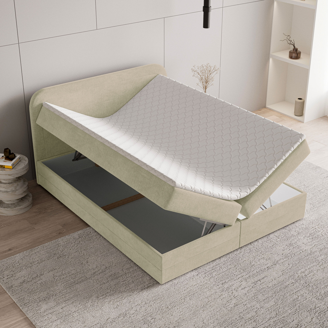 Akciós Armel boxspring ágy +ajándék fedőmatrac +ingyenes kiszállítás