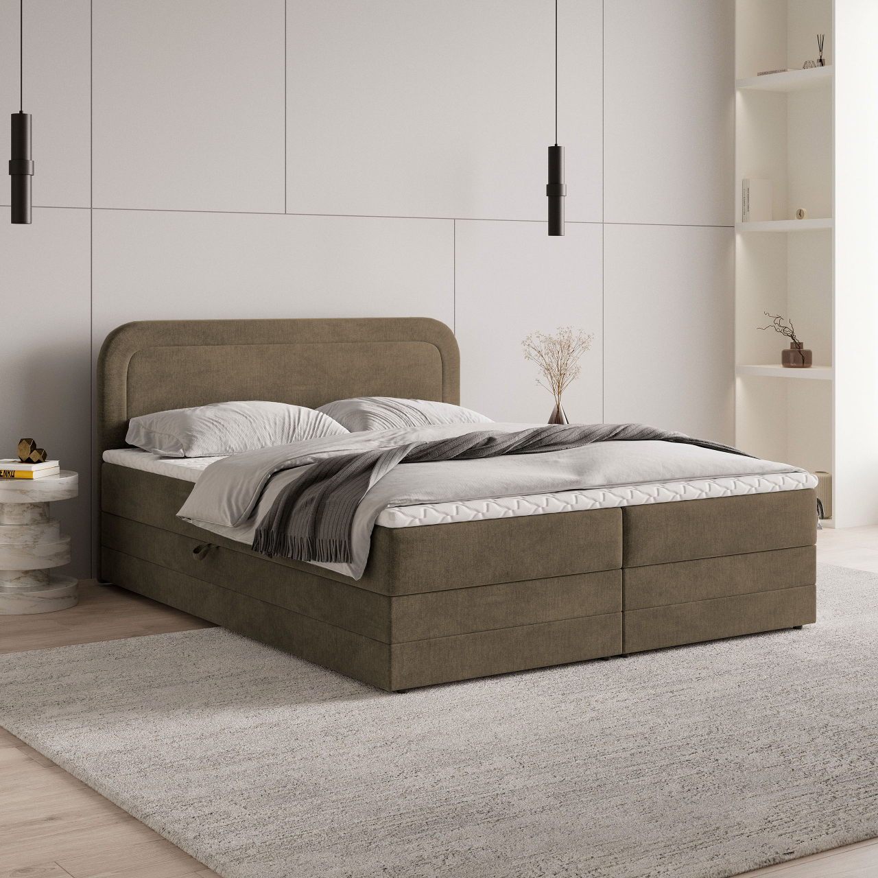 Akciós Armel boxspring ágy +ajándék fedőmatrac +ingyenes kiszállítás