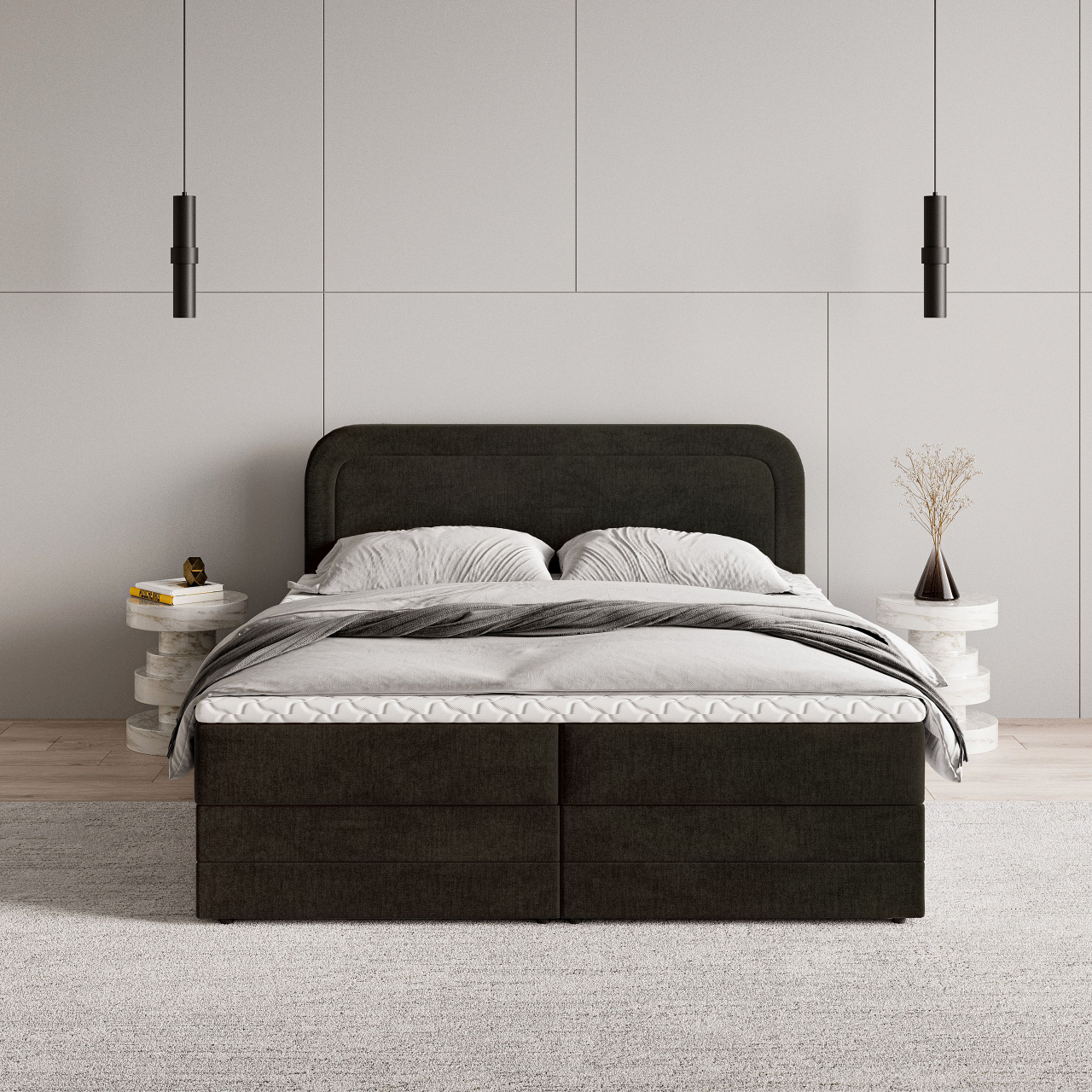 Akciós Armel boxspring ágy +ajándék fedőmatrac +ingyenes kiszállítás