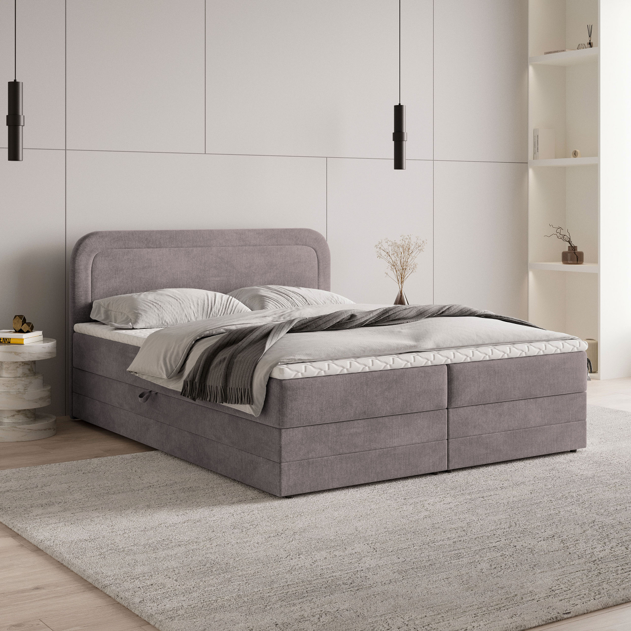 Akciós Armel boxspring ágy +ajándék fedőmatrac +ingyenes kiszállítás