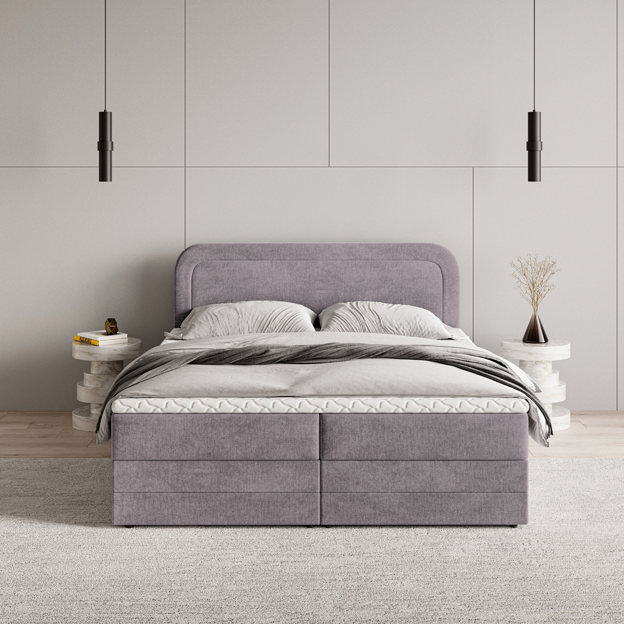 Akciós Armel boxspring ágy +ajándék fedőmatrac +ingyenes kiszállítás