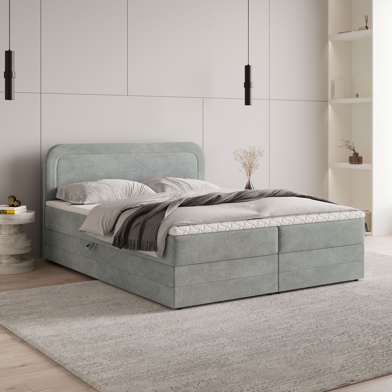 Akciós Armel boxspring ágy +ajándék fedőmatrac +ingyenes kiszállítás