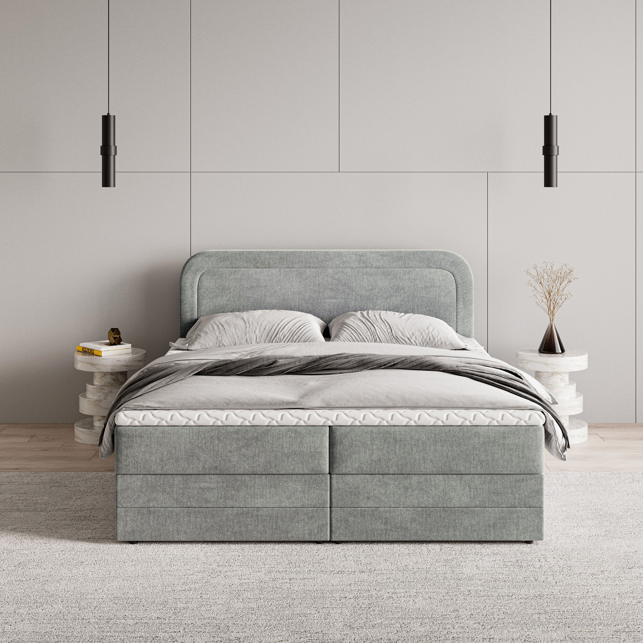 Akciós Armel boxspring ágy +ajándék fedőmatrac +ingyenes kiszállítás