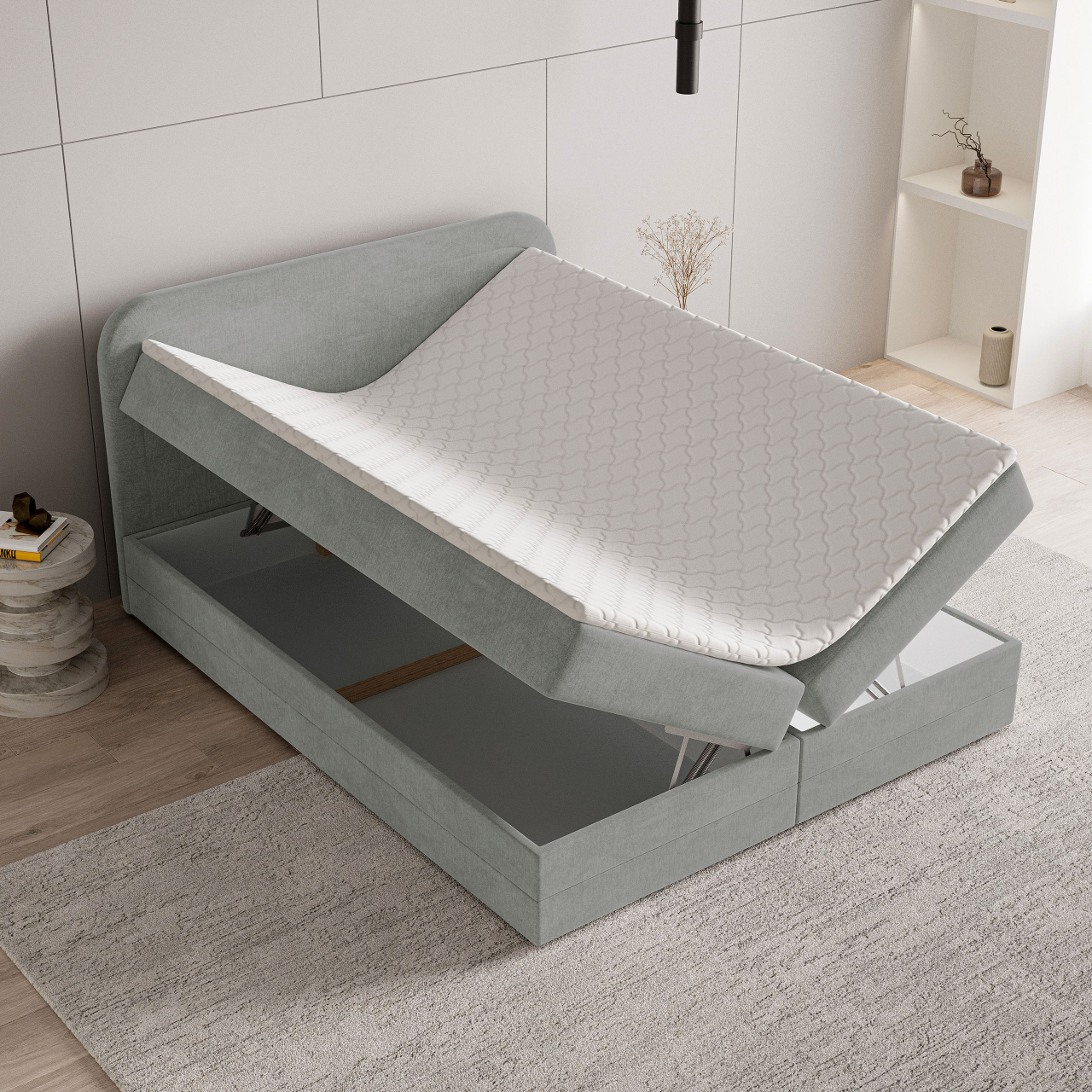 Akciós Armel boxspring ágy +ajándék fedőmatrac +ingyenes kiszállítás