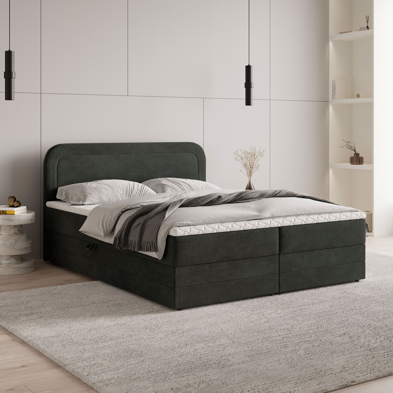 Akciós Armel boxspring ágy +ajándék fedőmatrac +ingyenes kiszállítás