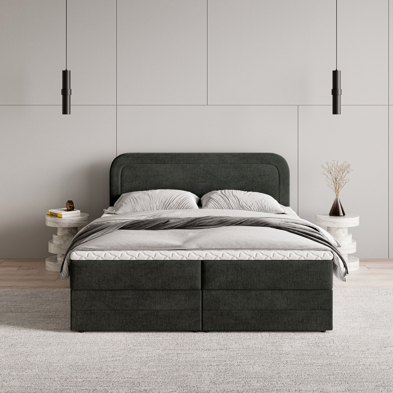 Akciós Armel boxspring ágy +ajándék fedőmatrac +ingyenes kiszállítás
