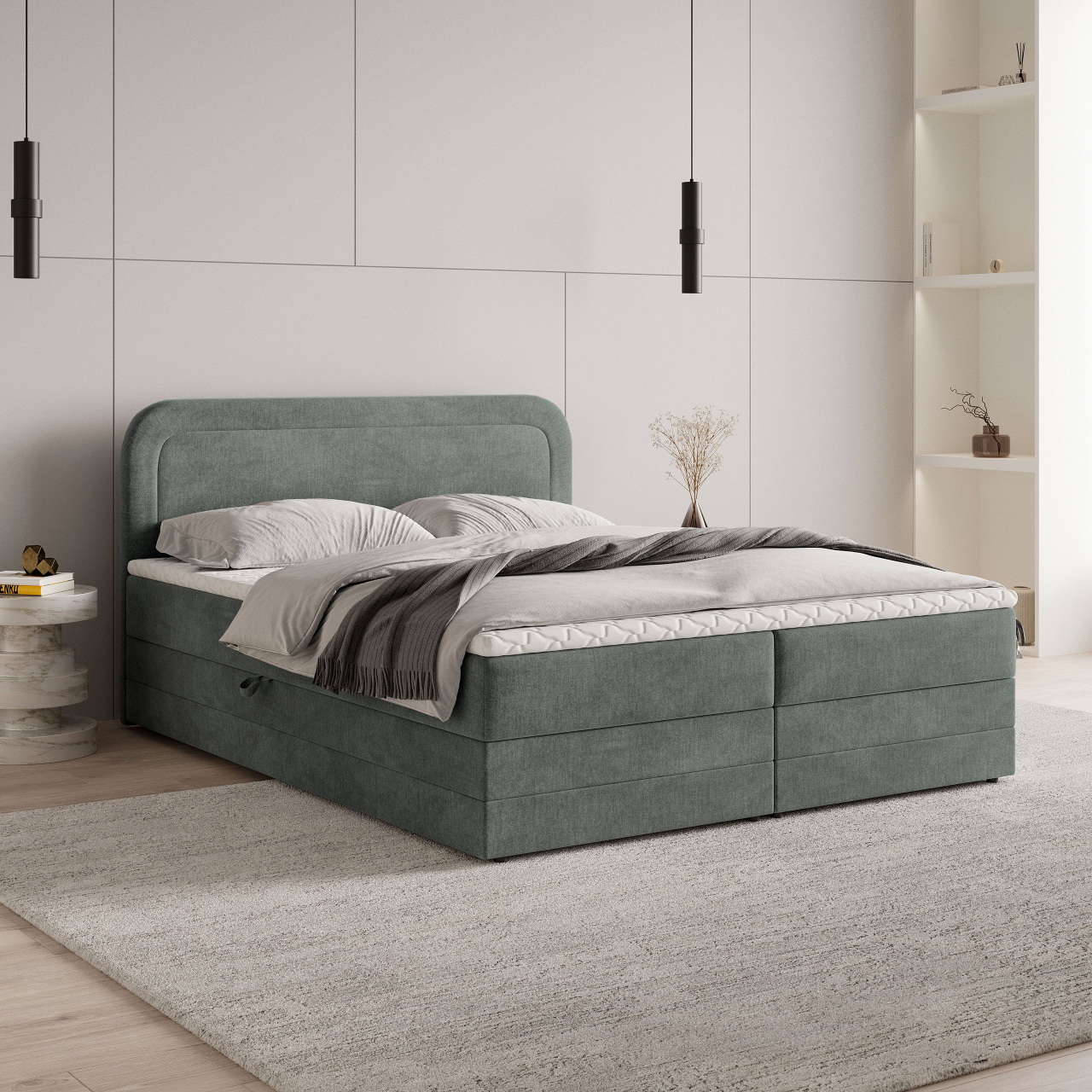 Akciós Armel boxspring ágy +ajándék fedőmatrac +ingyenes kiszállítás