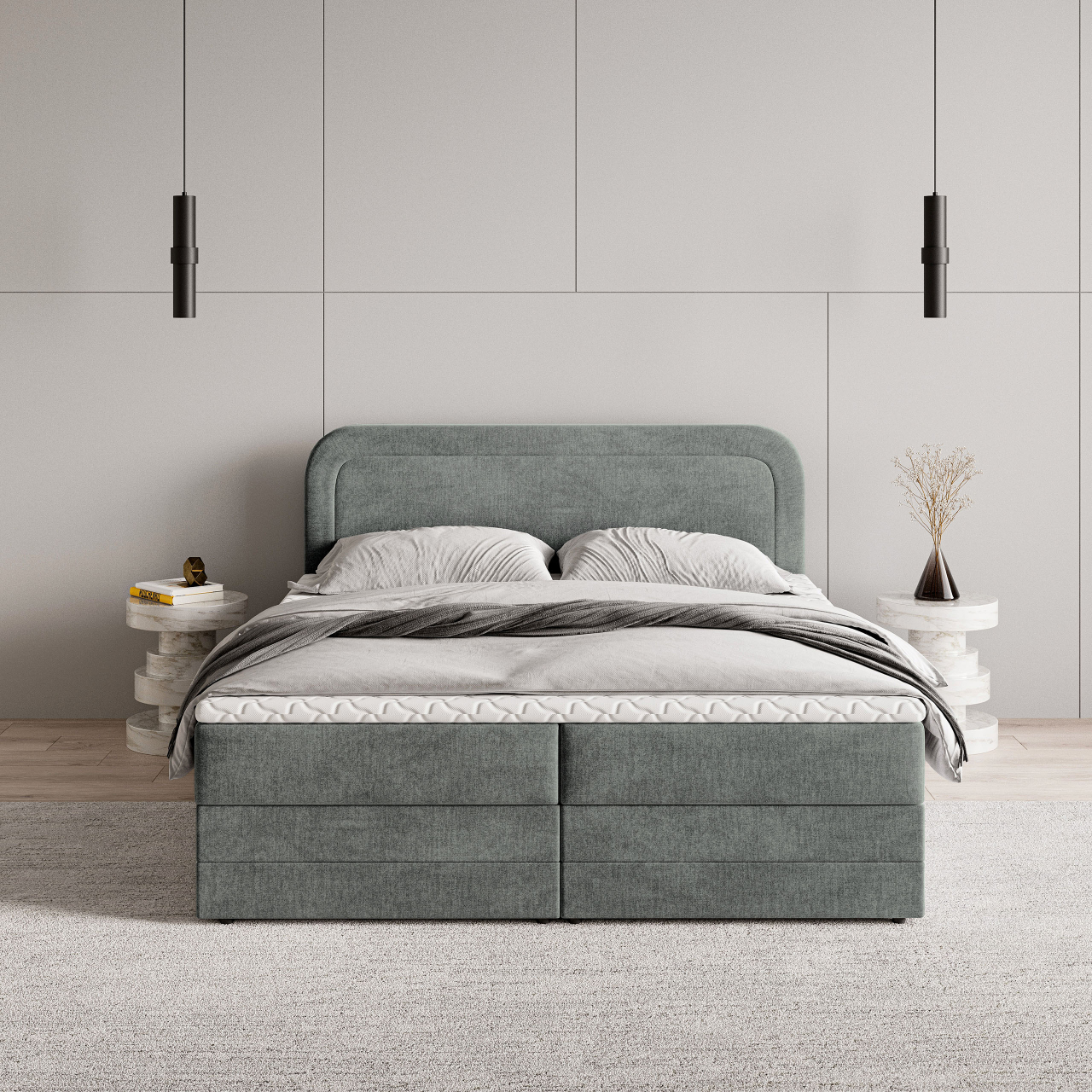 Akciós Armel boxspring ágy +ajándék fedőmatrac +ingyenes kiszállítás