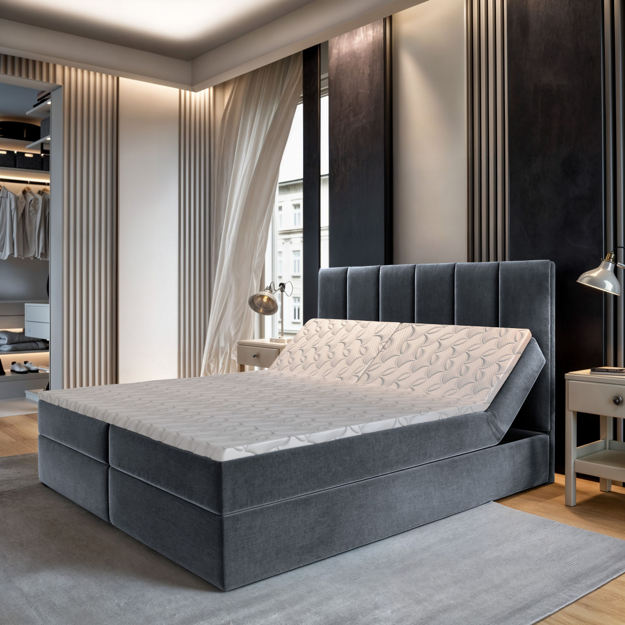 Akciós Barino boxspring ágy +ajándék fedőmatrac +ingyenes kiszállítás