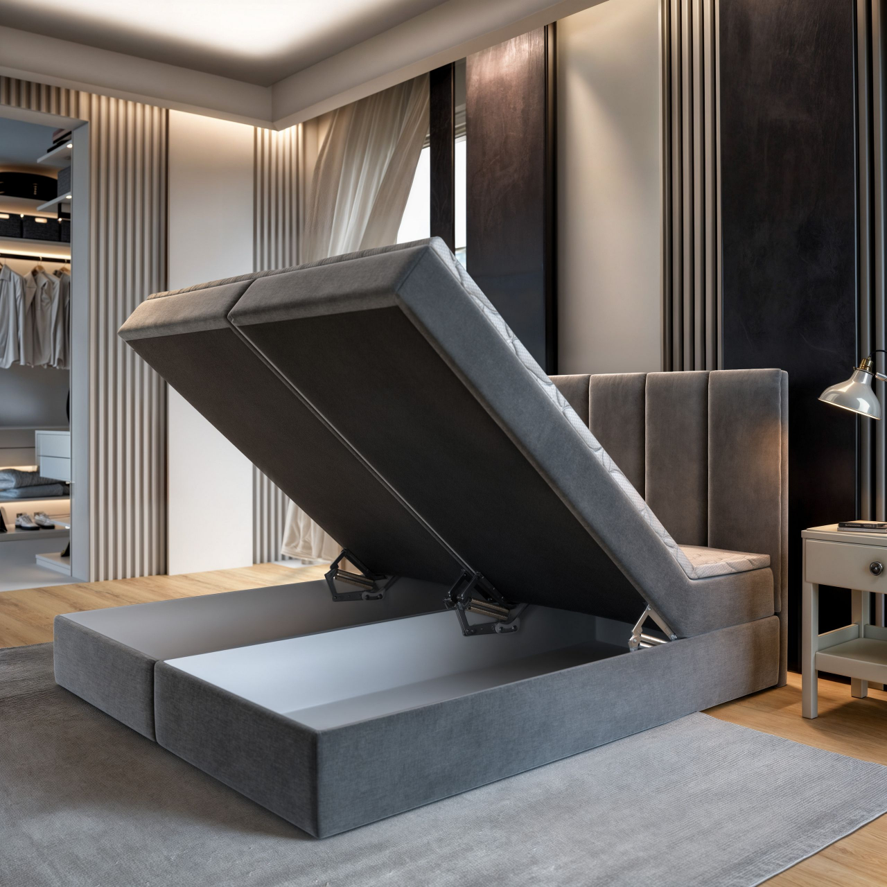 Akciós Barino boxspring ágy +ajándék fedőmatrac +ingyenes kiszállítás