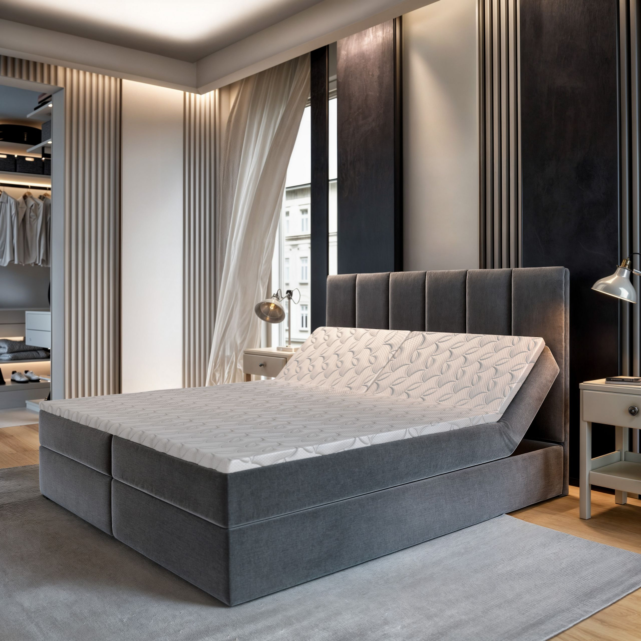 Akciós Barino boxspring ágy +ajándék fedőmatrac +ingyenes kiszállítás