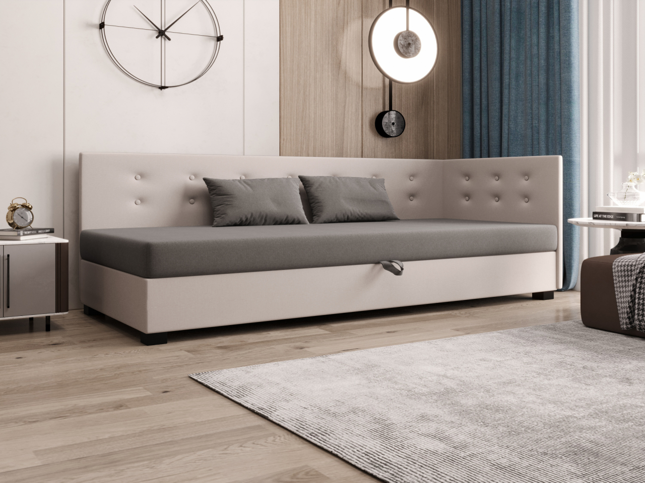 Akciós Nemo Plus saroktámlás heverő +ingyenes kiszállítás RR