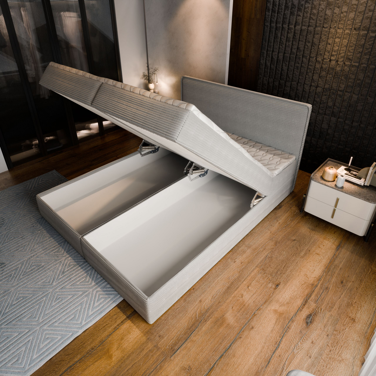 Akciós Astor boxspring ágy +ajándék fedőmatrac +ingyenes kiszállítás