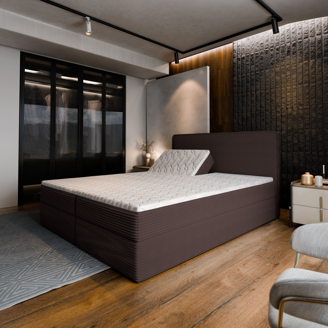 Akciós Astor boxspring ágy +ajándék fedőmatrac +ingyenes kiszállítás