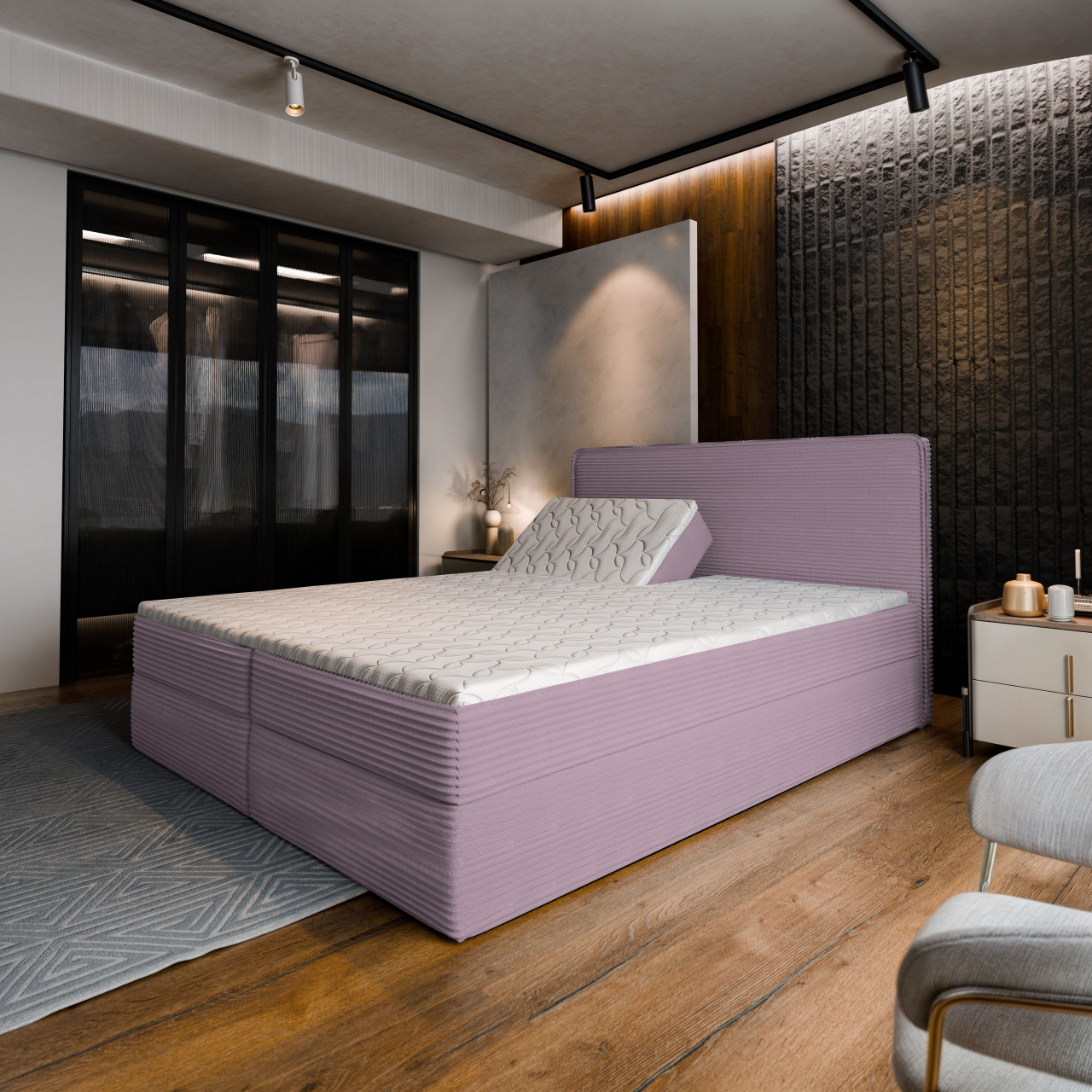 Akciós Astor boxspring ágy +ajándék fedőmatrac +ingyenes kiszállítás