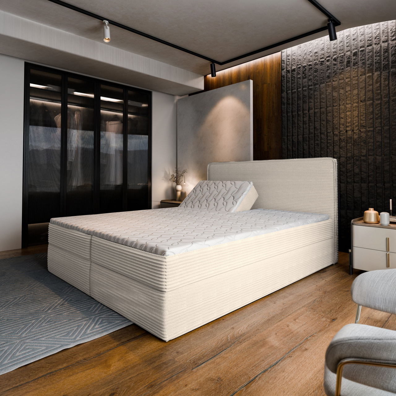 Akciós Astor boxspring ágy +ajándék fedőmatrac +ingyenes kiszállítás