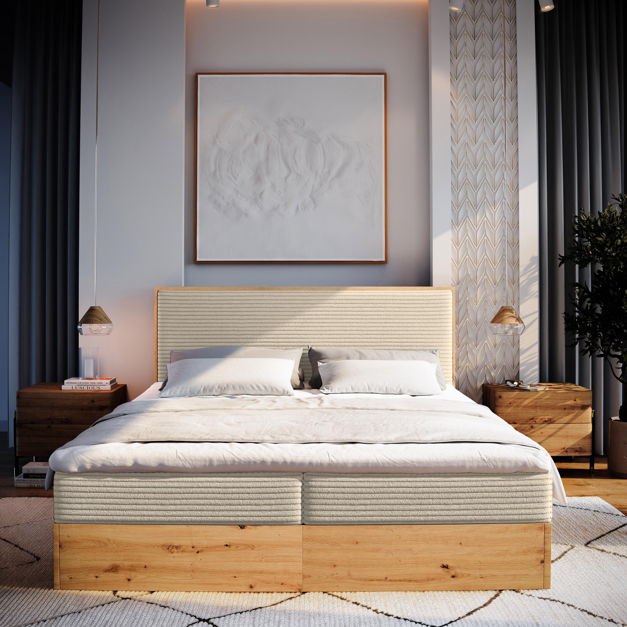 Akciós Verdon boxspring ágy +ajándék fedőmatrac +ingyenes kiszállítás