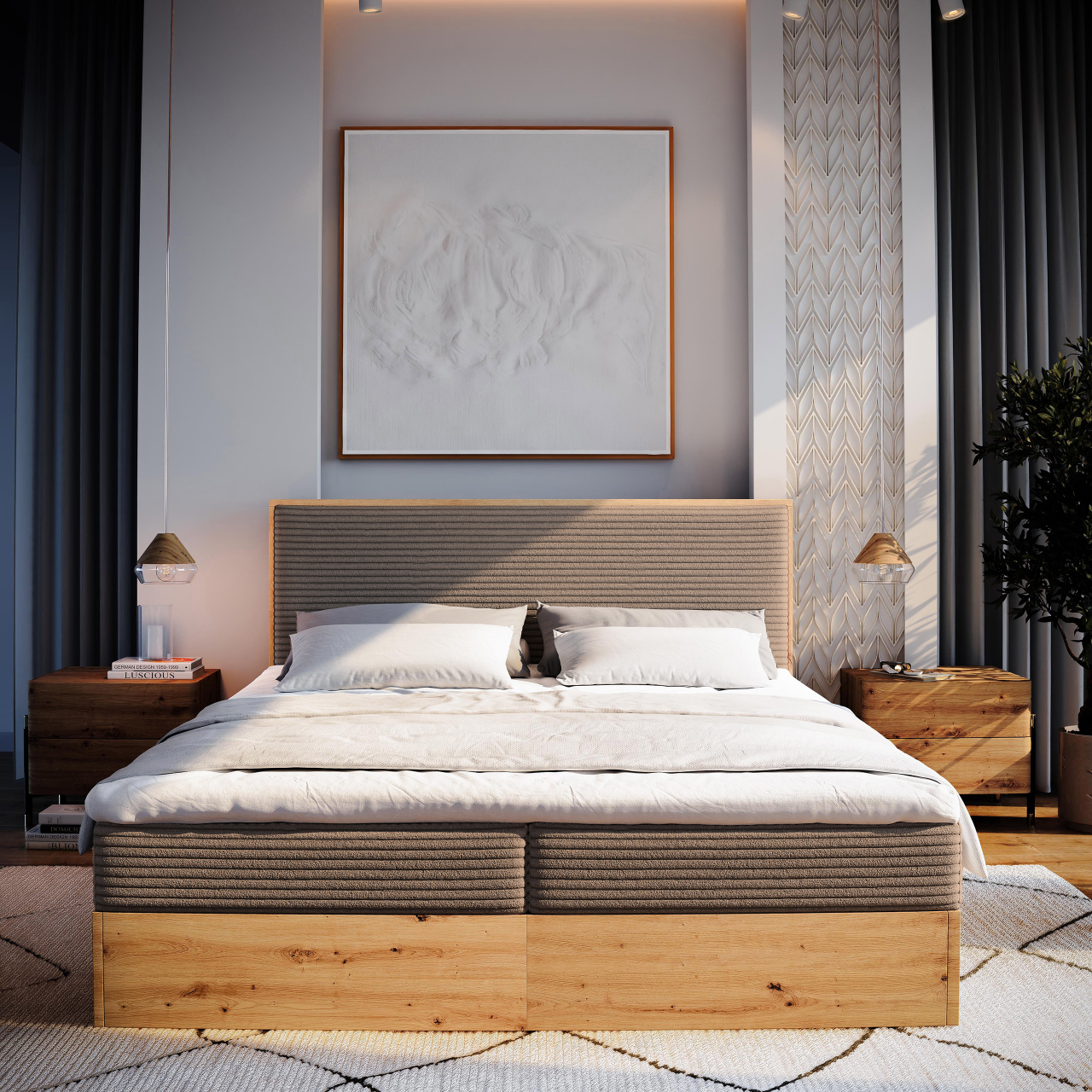 Akciós Verdon boxspring ágy +ajándék fedőmatrac +ingyenes kiszállítás