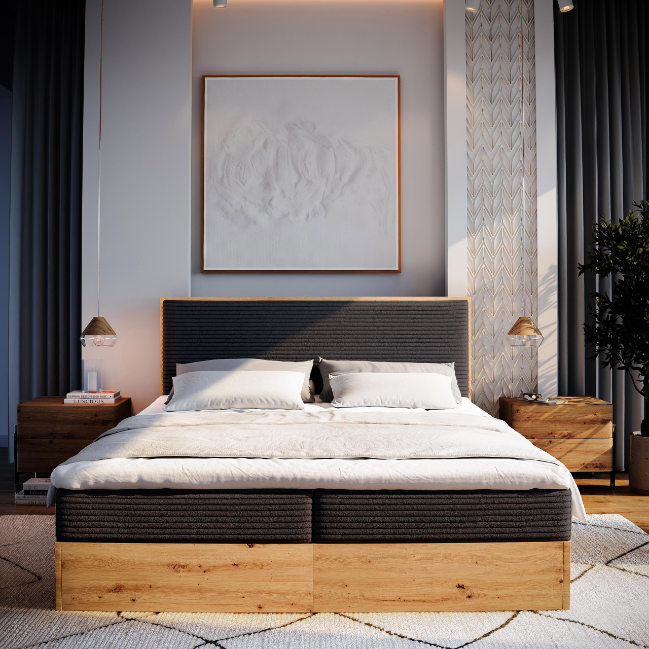 Akciós Verdon boxspring ágy +ajándék fedőmatrac +ingyenes kiszállítás
