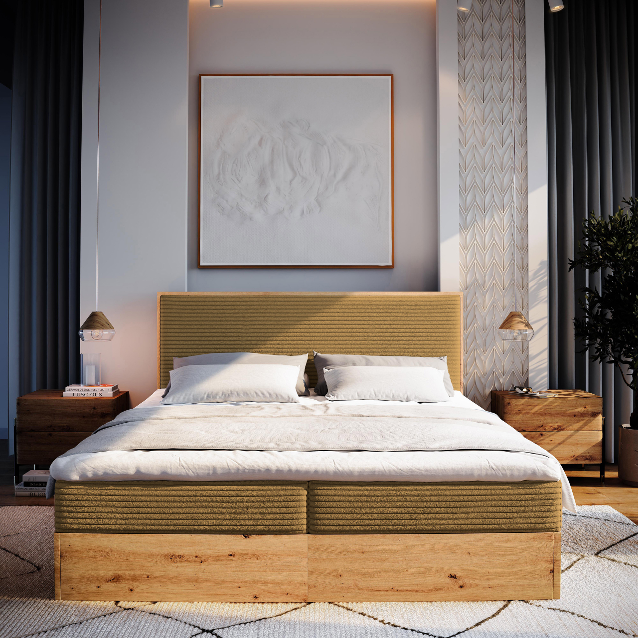 Akciós Verdon boxspring ágy +ajándék fedőmatrac +ingyenes kiszállítás