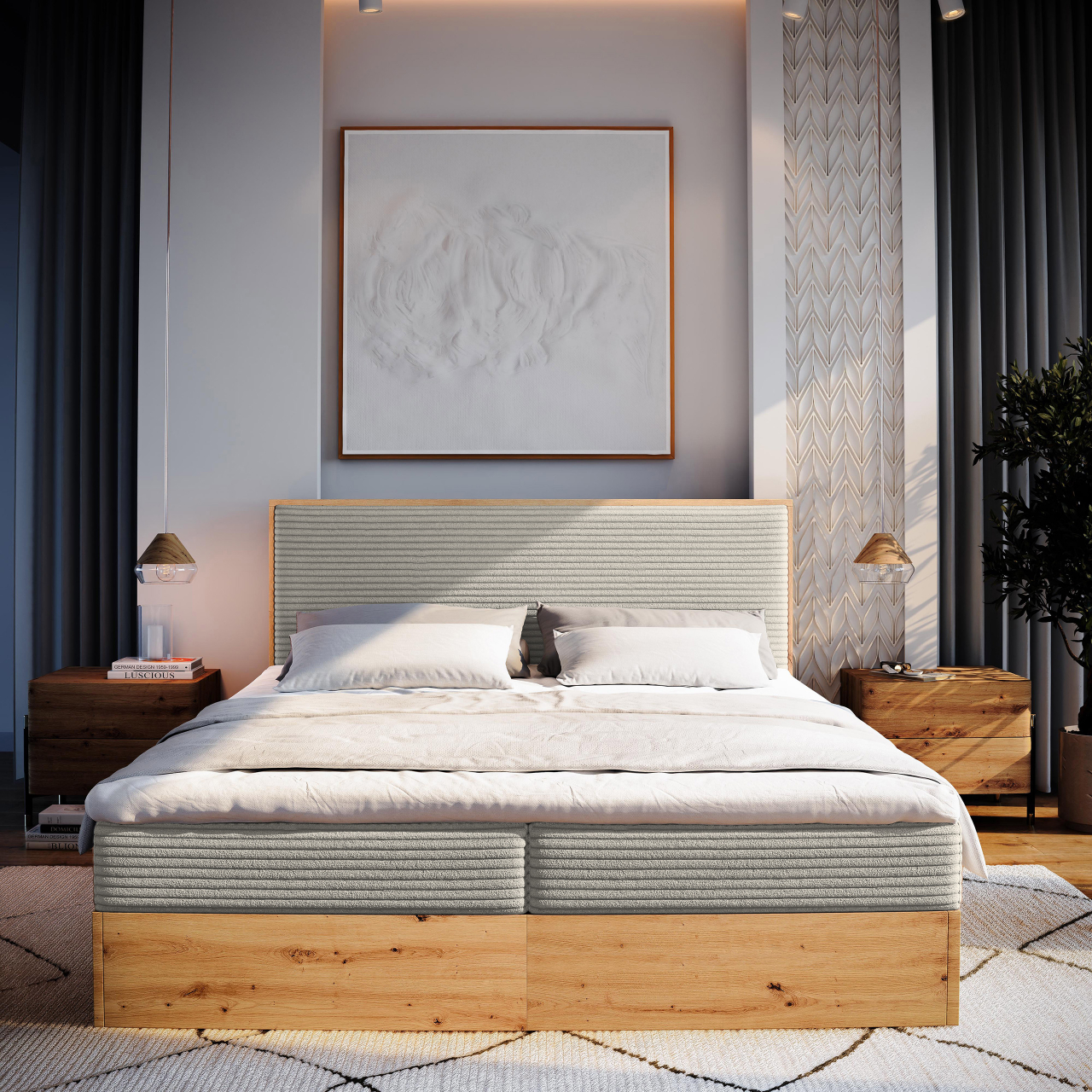 Akciós Verdon boxspring ágy +ajándék fedőmatrac +ingyenes kiszállítás