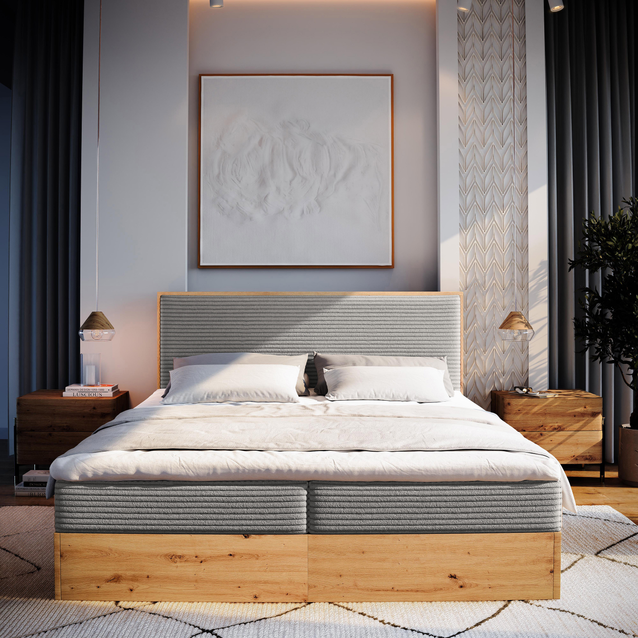 Akciós Verdon boxspring ágy +ajándék fedőmatrac +ingyenes kiszállítás