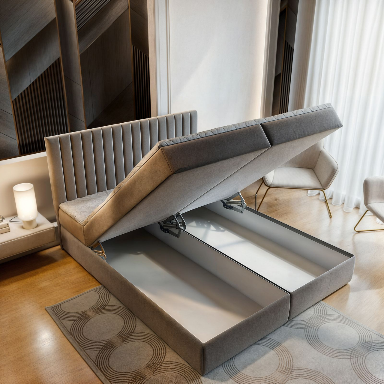 Akciós Murlo boxspring ágy +ajándék fedőmatrac +ingyenes kiszállítás