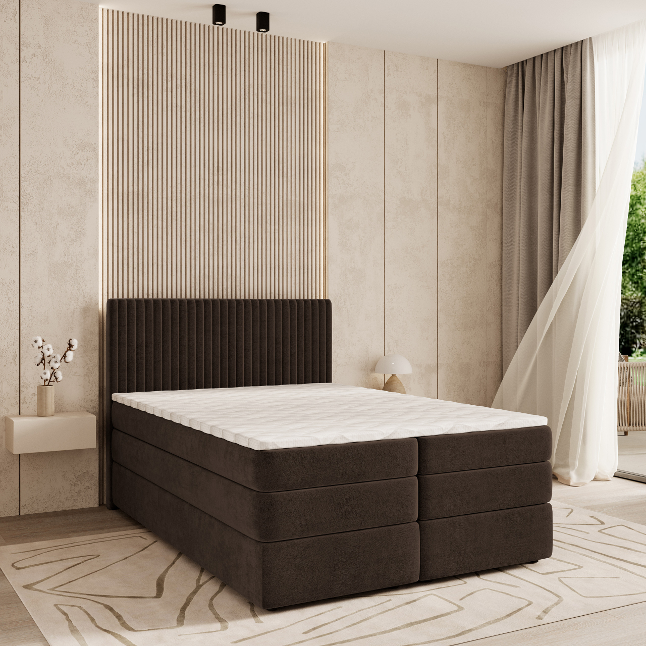 Akciós Felbio boxspring ágy +ajándék fedőmatrac +ingyenes kiszállítás
