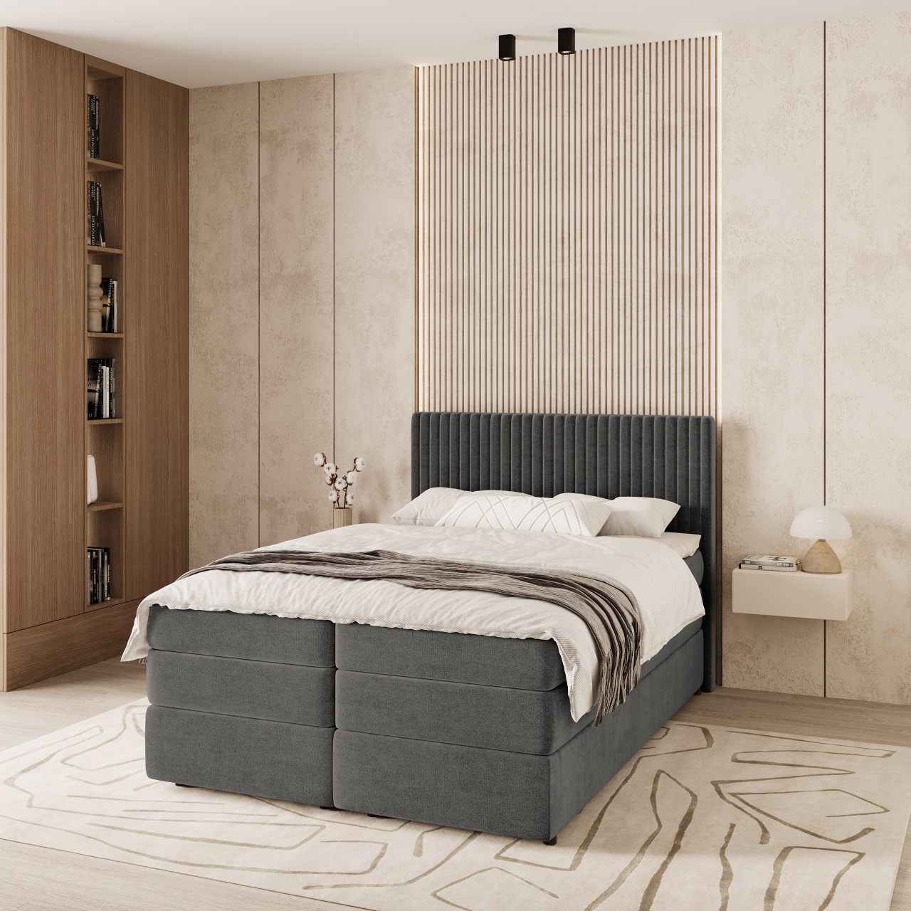 Akciós Felbio boxspring ágy +ajándék fedőmatrac +ingyenes kiszállítás