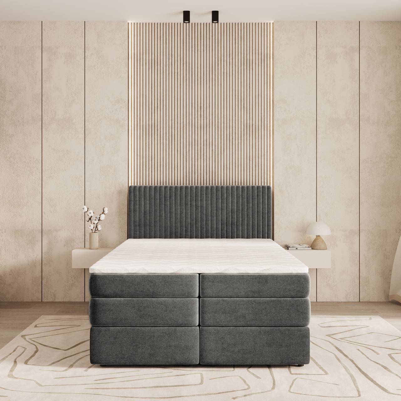 Akciós Felbio boxspring ágy +ajándék fedőmatrac +ingyenes kiszállítás
