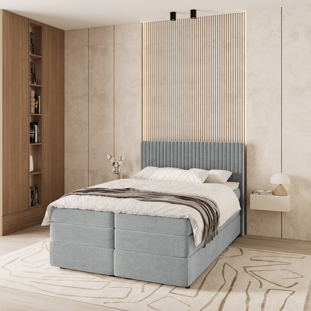 Akciós Felbio boxspring ágy +ajándék fedőmatrac +ingyenes kiszállítás