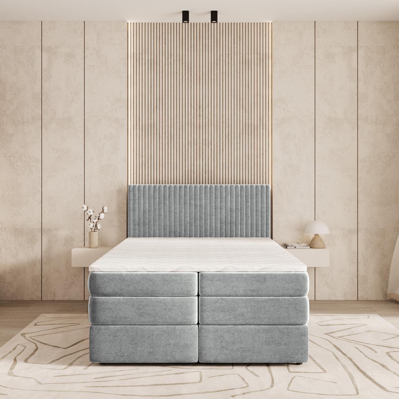 Akciós Felbio boxspring ágy +ajándék fedőmatrac +ingyenes kiszállítás