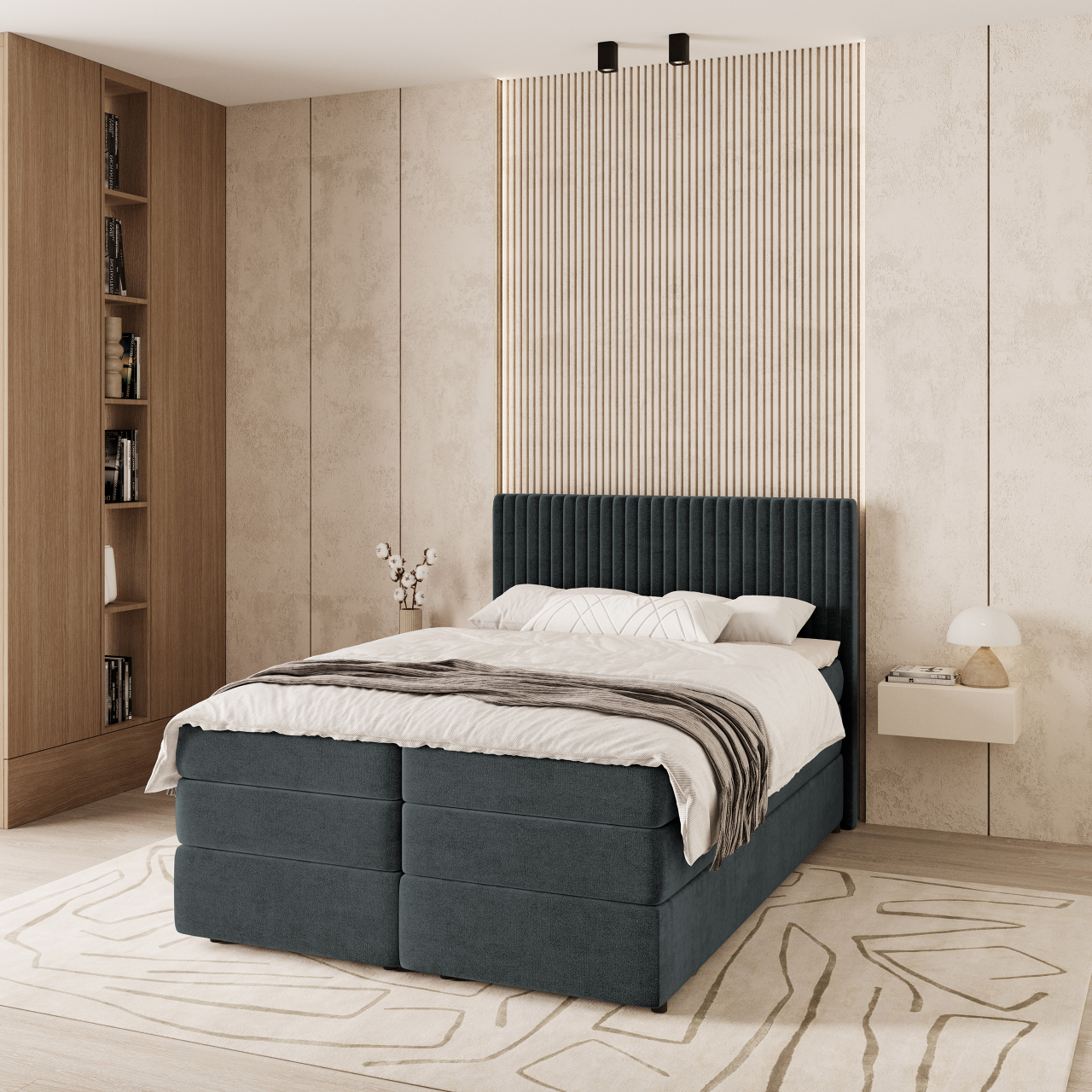 Akciós Felbio boxspring ágy +ajándék fedőmatrac +ingyenes kiszállítás