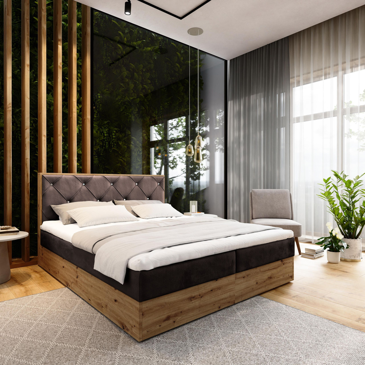 Akciós Fosco boxspring ágy +ajándék fedőmatrac +ingyenes kiszállítás