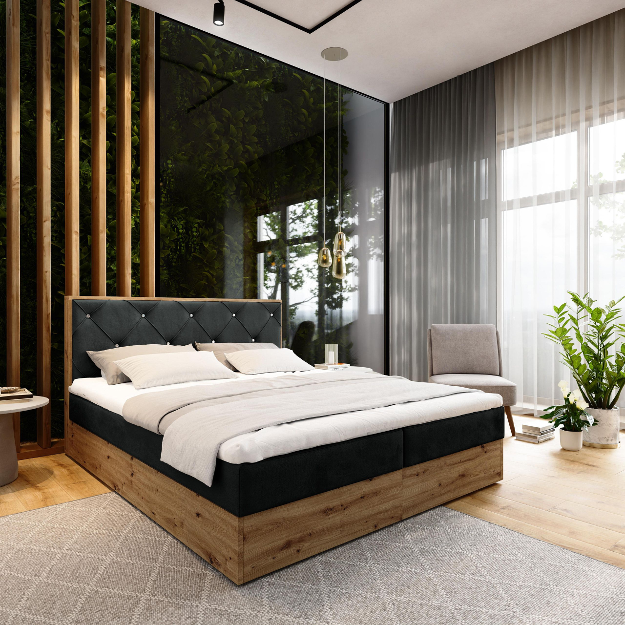 Akciós Fosco boxspring ágy +ajándék fedőmatrac +ingyenes kiszállítás